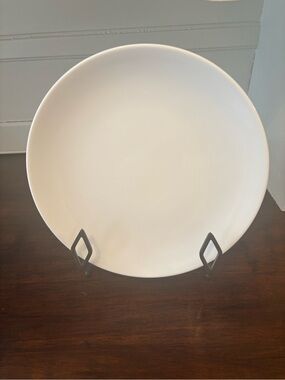 Sur La Table Coupe Porcelain Round Serving Platter White
